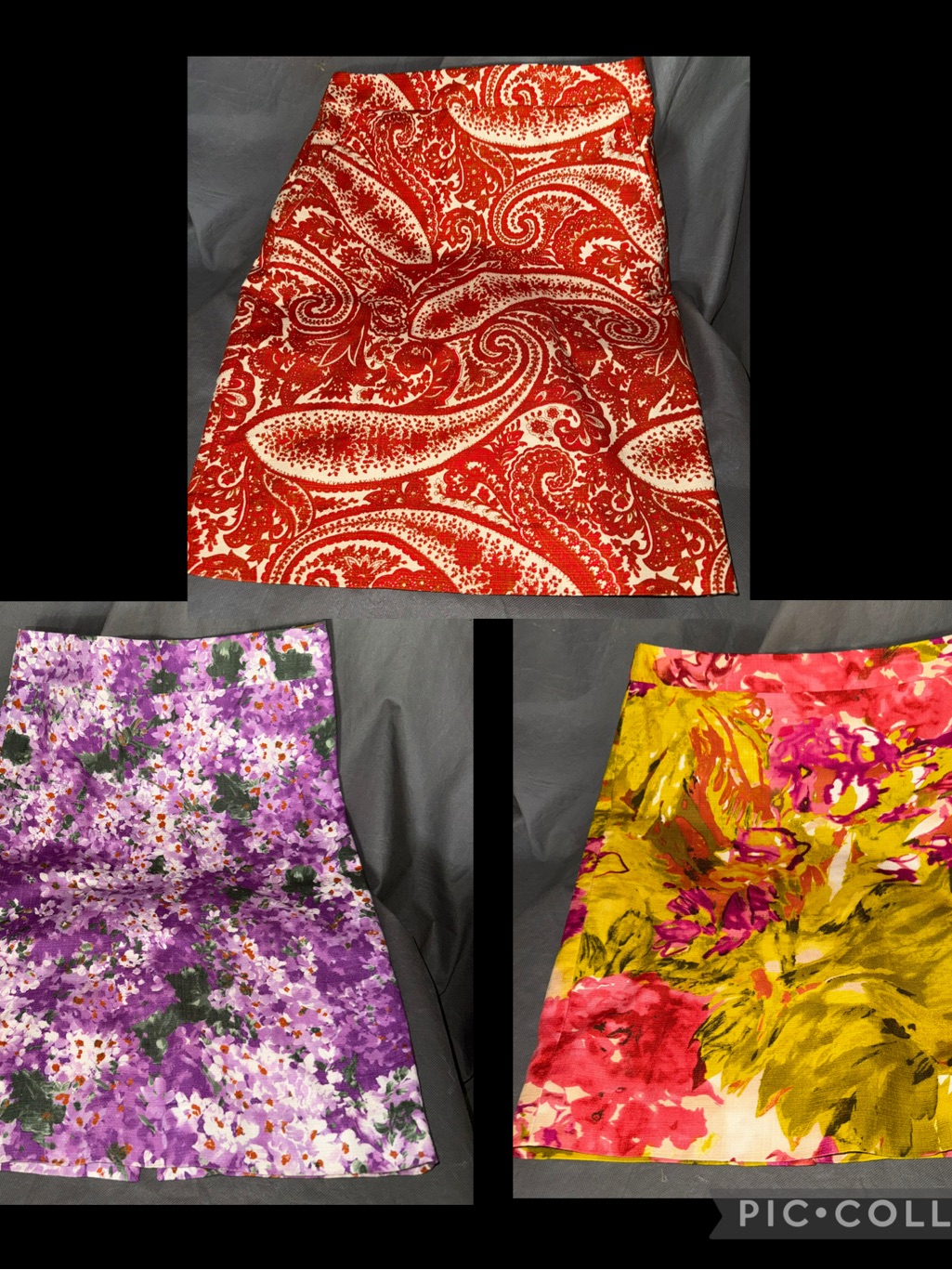 Lot Of 3 J Crew Skirts Lined Womanâs 0 Floral Career Evening
